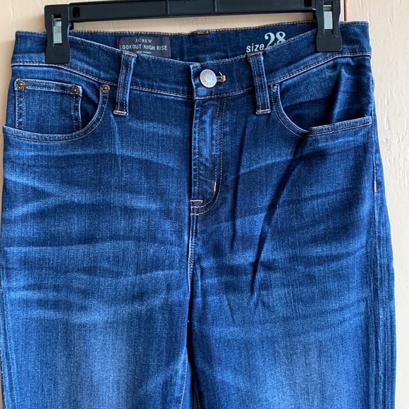 J Crew Sz 28 Medium Wash Lookout High Rise Jeans - Picture 2 of 7